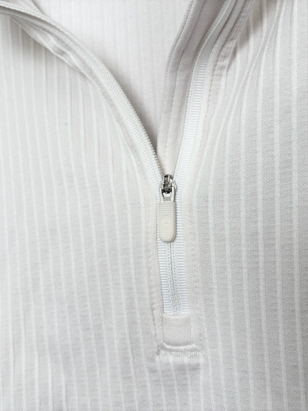Lululemon Rest Less Cropped Half Zip, Rib White - Picture 3 of 6
